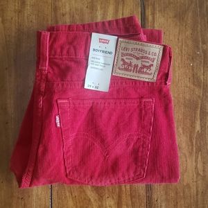 Nwt Red Corduroy LEVI'S